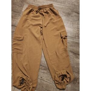 Persaya Womens Jogger Pants. Brown. Missing Size Tag 24x25